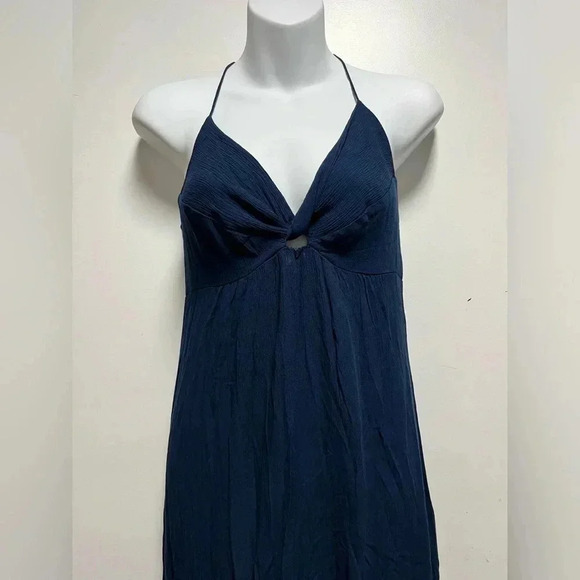 Lovestitch Empire Waist Tiered Maxi Dress Blue - Picture 4 of 5